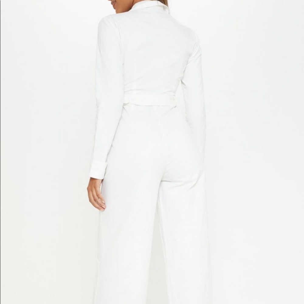 PRETTYLITTLETHUNG WHITE UTILITY JUMPSUIT - Picture 6 of 8